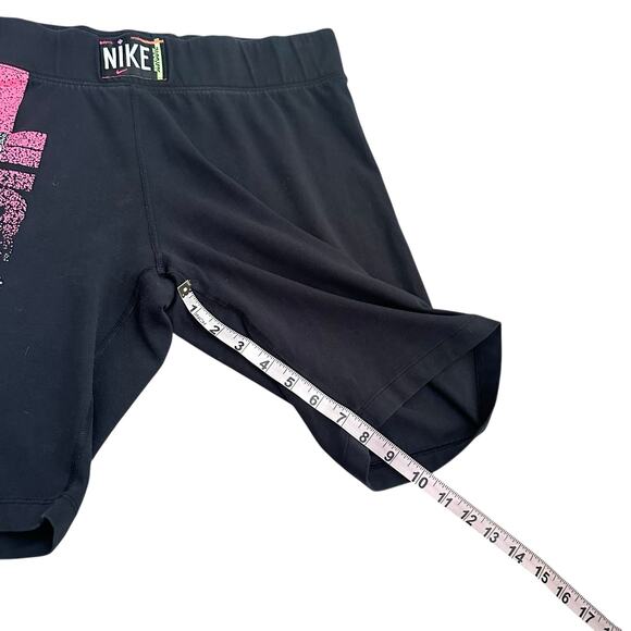 Nike Just Do It Compression Shorts Women XL Black Neon Gradient Logo DM7989-010 - Picture 4 of 8